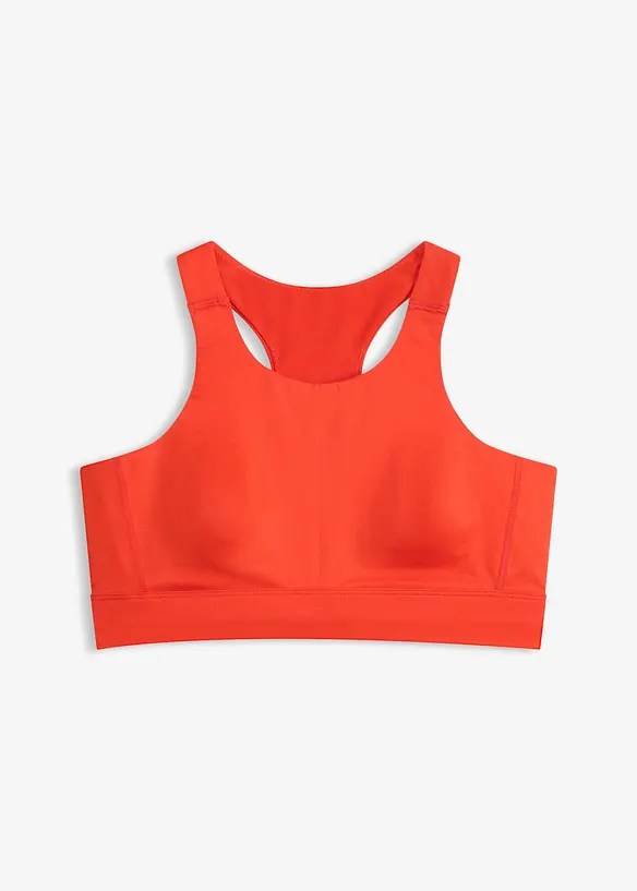 Racerback Sport-BH  mit leichtem Halt in rot von vorne - bonprix