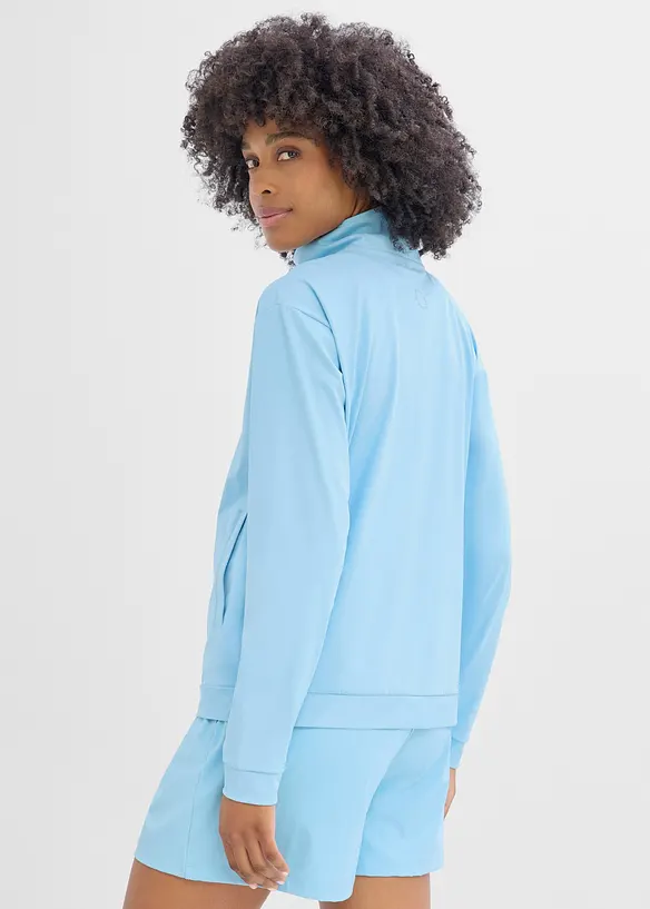 Funktionsjacke, schnelltrocknend in blau von hinten (im Anschnitt) - bonprix