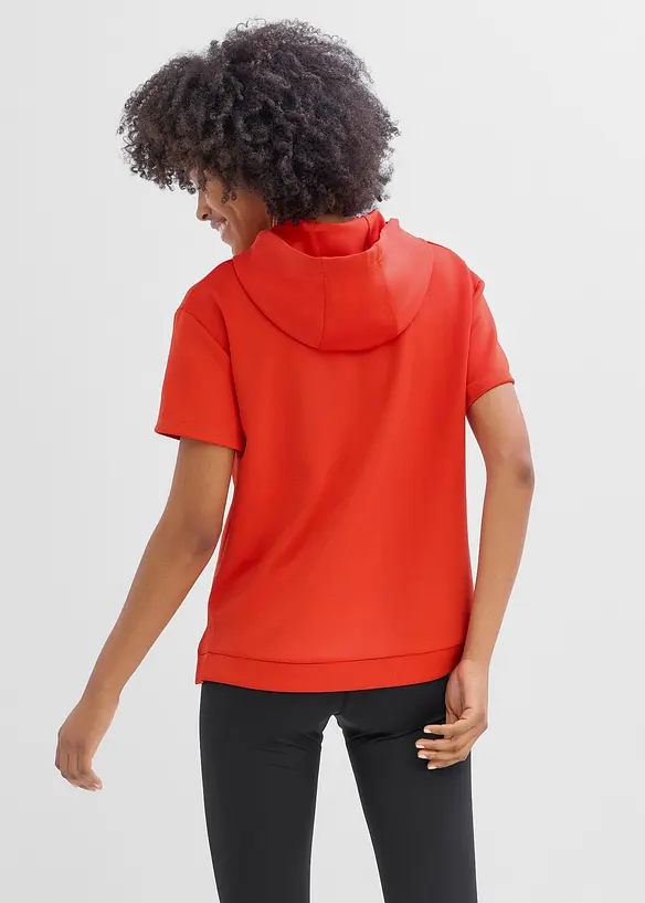 Sport-Shirt aus Scuba, schnelltrocknend in rot von hinten (im Anschnitt) - bonprix