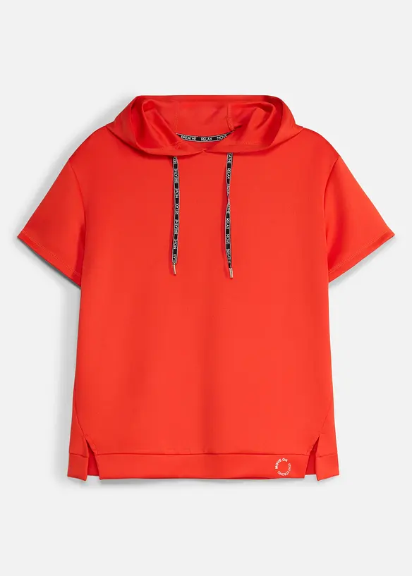 Sport-Shirt aus Scuba, schnelltrocknend in rot von vorne - bonprix