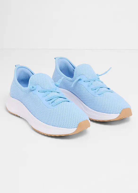 Komfort-Sneaker aus Soft-Material in blau - bonprix