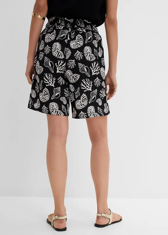 Schlupf-Shorts aus Viskose-Mix in schwarz von hinten - bonprix Schlupf-Shorts aus Viskose-Mix in schwarz von hinten - bonprix