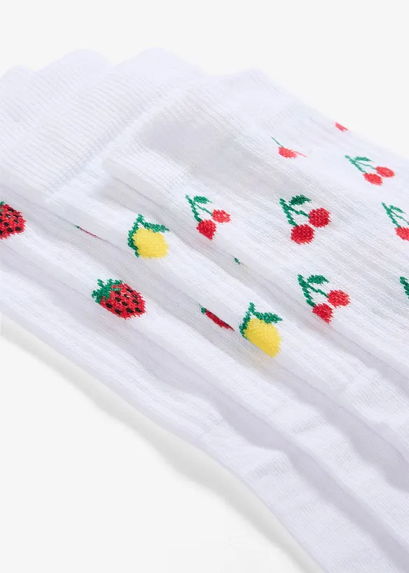 Tennissocken mit Bio-Baumwolle (5er Pack) in weiß - bonprix