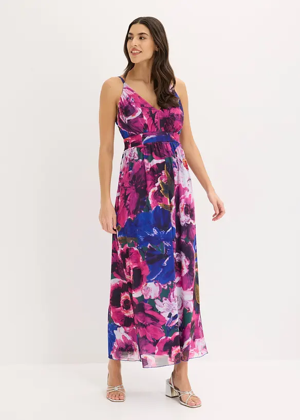 Trägerkleid aus feinem Mesh in lila von vorne (Totalaufnahme) - bonprix Trägerkleid aus feinem Mesh in lila von vorne (Totalaufnahme) - bonprix