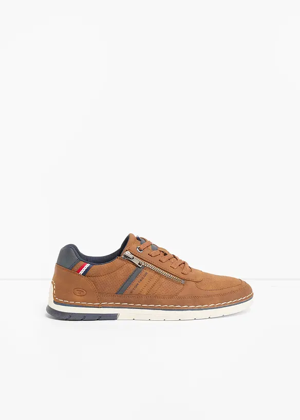 Tom Tailor Sneaker mit Reißverschluss in braun - Tom Tailor