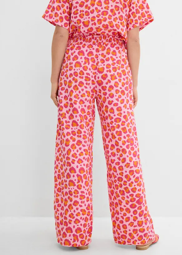Musselin-Schlupfhose aus reiner Baumwolle in rosa von hinten - bonprix Musselin-Schlupfhose aus reiner Baumwolle in rosa von hinten - bonprix