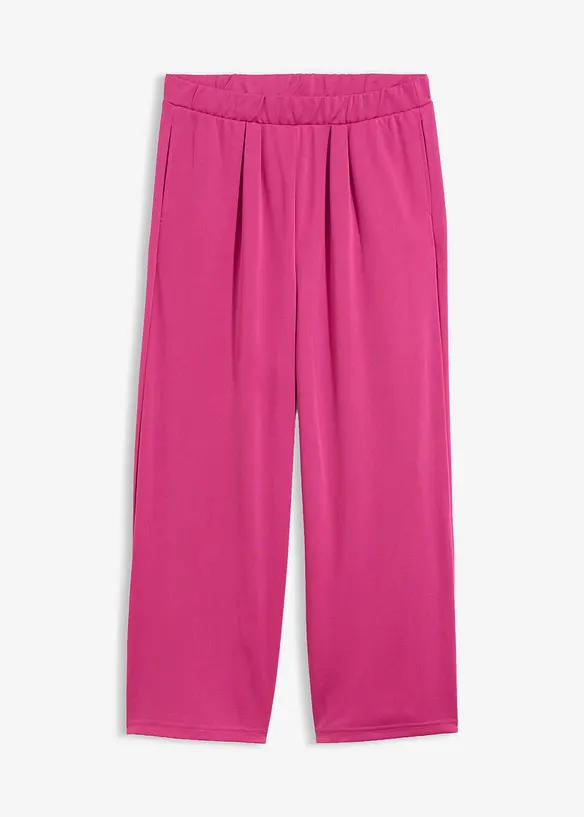 Jersey-Hose aus softem Viskose-Mix in pink von vorne - bonprix Jersey-Hose aus softem Viskose-Mix in pink von vorne - bonprix