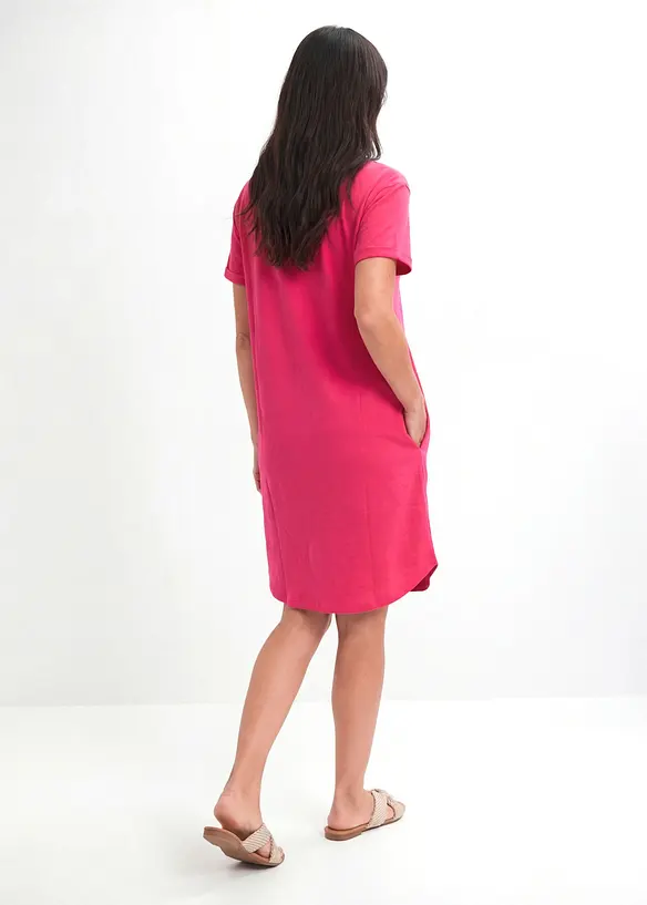 Leichtes Flammgarn Shirtkleid aus Bio-Baumwolle (2er Pack) in orange von hinten (Totalaufnahme) - bonprix Leichtes Flammgarn Shirtkleid aus Bio-Baumwolle (2er Pack) in orange von hinten (Totalaufnahme) - bonprix