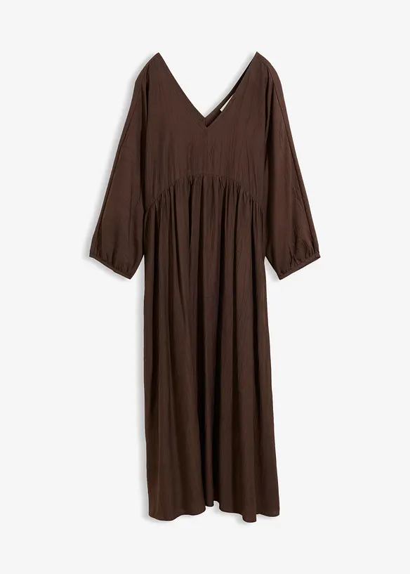 Maxikleid aus softem Viskose-Mix in braun von vorne - bonprix Maxikleid aus softem Viskose-Mix in braun von vorne - bonprix