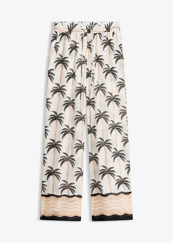 Palazzo-Hose in weiß von vorne - bonprix Palazzo-Hose in weiß von vorne - bonprix