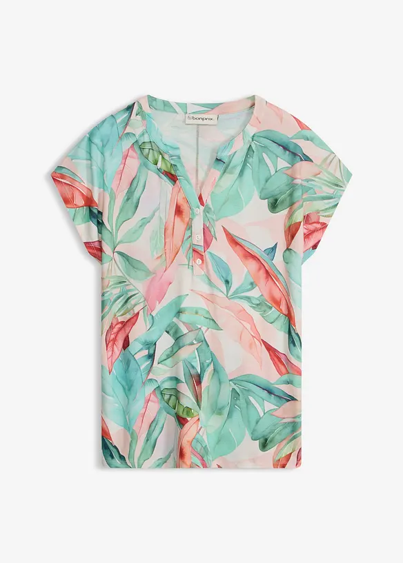Shirt aus softem Viskose-Mix in grün von vorne - bonprix Shirt aus softem Viskose-Mix in grün von vorne - bonprix