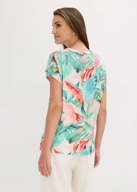 Shirt aus softem Viskose-Mix in grün von hinten (im Anschnitt) - bonprix Shirt aus softem Viskose-Mix in grün von hinten (im Anschnitt) - bonprix
