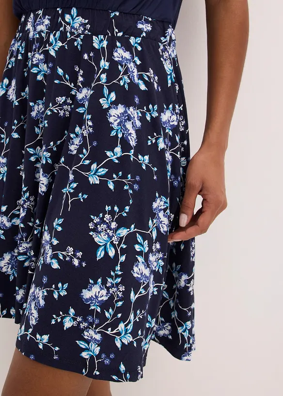 Jerseykleid aus Viskose-Mix in blau von hinten (Totalaufnahme) - bonprix Jerseykleid aus Viskose-Mix in blau von hinten (Totalaufnahme) - bonprix