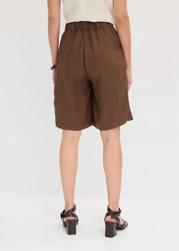Bermuda aus softem Viskose-Mix in braun von hinten - bonprix Bermuda aus softem Viskose-Mix in braun von hinten - bonprix