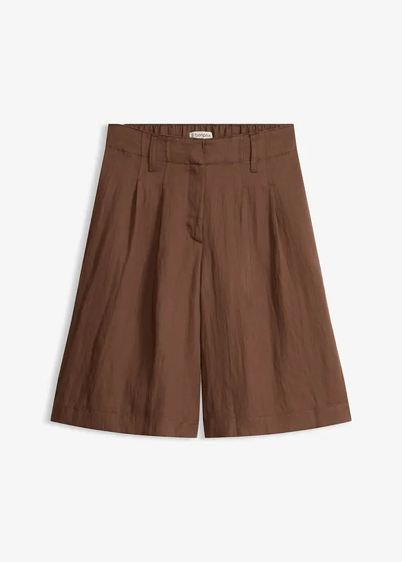 Bermuda aus softem Viskose-Mix in braun von vorne - bonprix Bermuda aus softem Viskose-Mix in braun von vorne - bonprix