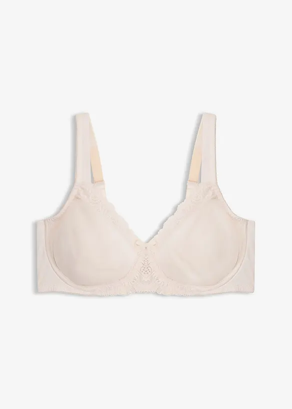Minimizer-BH mit gepolsterten Trägern in beige von vorne - bonprix