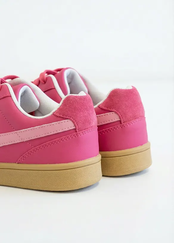 Sneaker im Retrolook in pink - bonprix