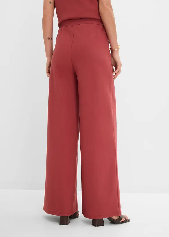 Marlenehose aus Piqué in rot von hinten - bonprix Marlenehose aus Piqué in rot von hinten - bonprix