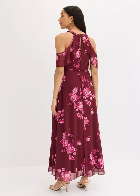 Maxikleid aus Mesh in rot von hinten (Totalaufnahme) - bonprix Maxikleid aus Mesh in rot von hinten (Totalaufnahme) - bonprix