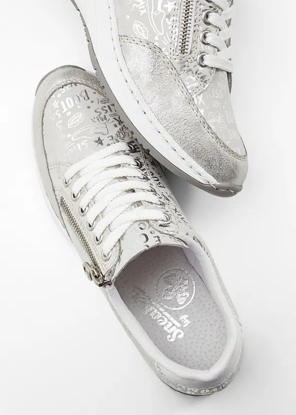 Rieker Komfort-Sneaker mit gepolsterter Innensohle in silber - Rieker