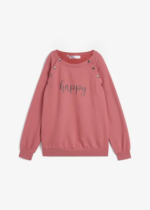 2-in-1 Umstands- und Still-Sweatshirt in lila von vorne - bonprix 2-in-1 Umstands- und Still-Sweatshirt in lila von vorne - bonprix