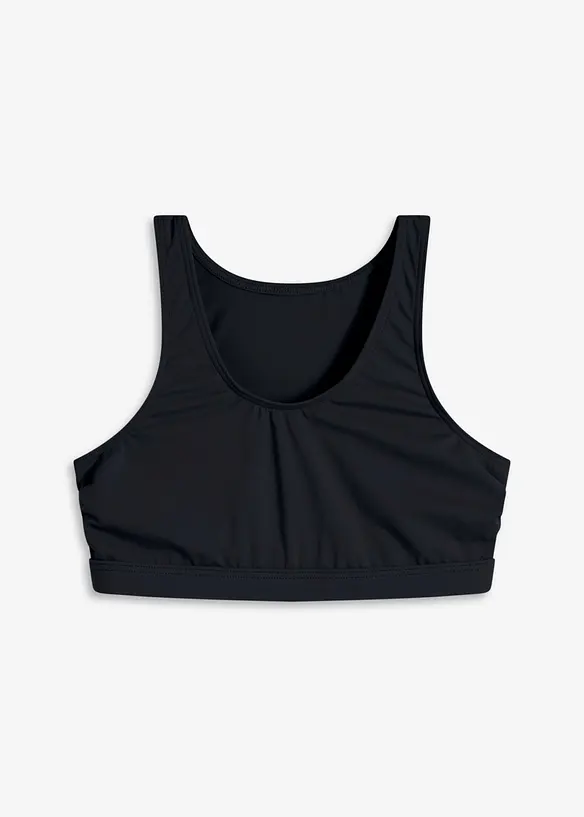 Bustier-Bikinioberteil in schwarz von vorne - bonprix