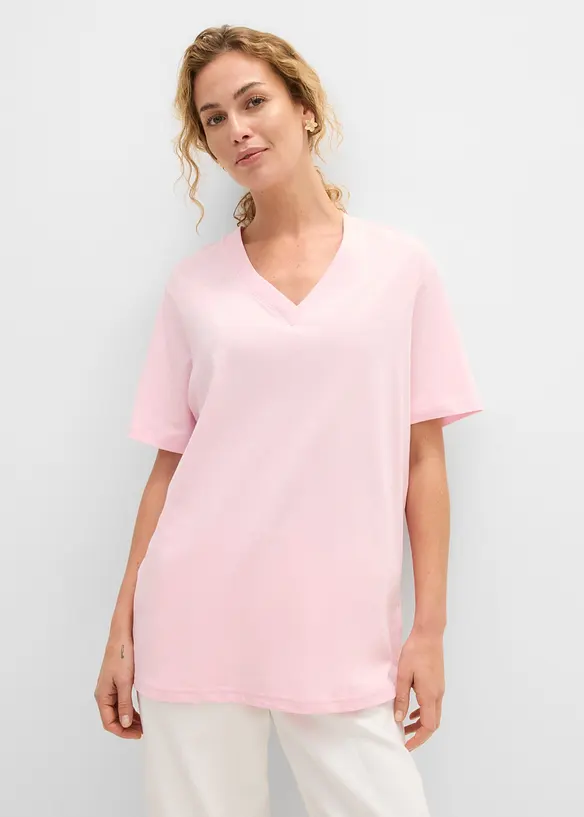 Longshirt (5er Pack) in rosa von vorne (im Anschnitt) - bonprix Longshirt (5er Pack) in rosa von vorne (im Anschnitt) - bonprix