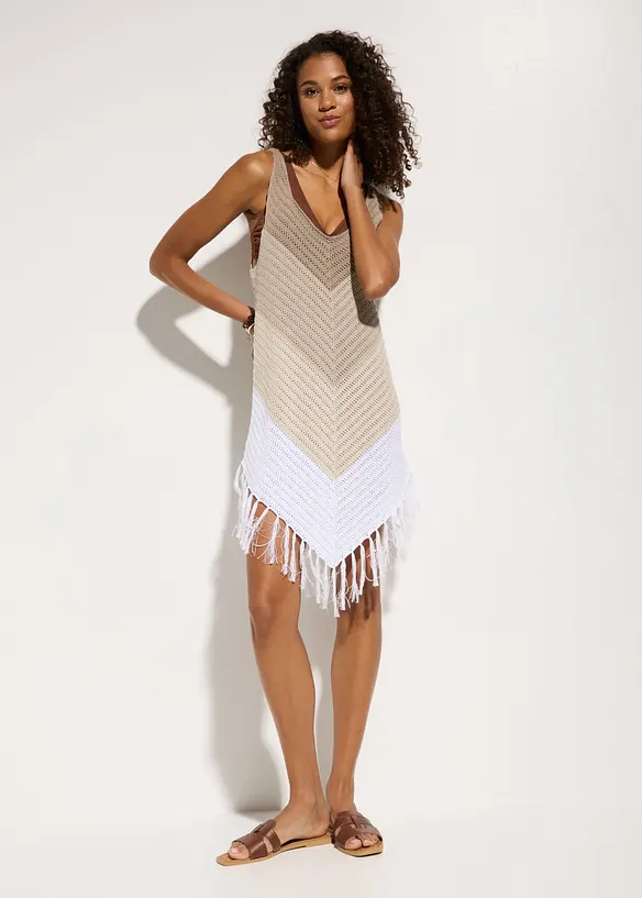 Strandkleid in braun von vorne (Totalaufnahme) - bonprix