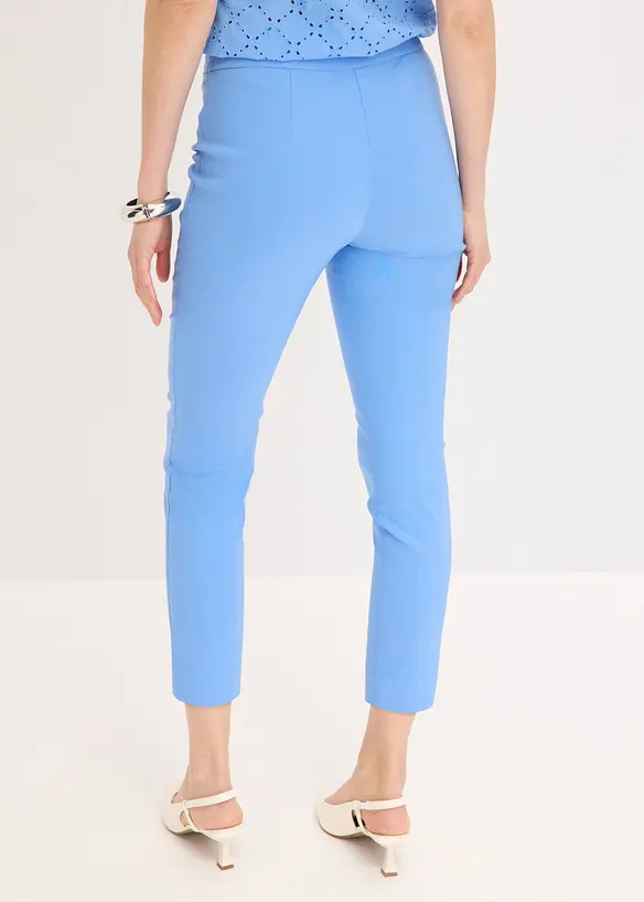 7/8-Hose aus elastischem Bengalin in blau von hinten - bonprix