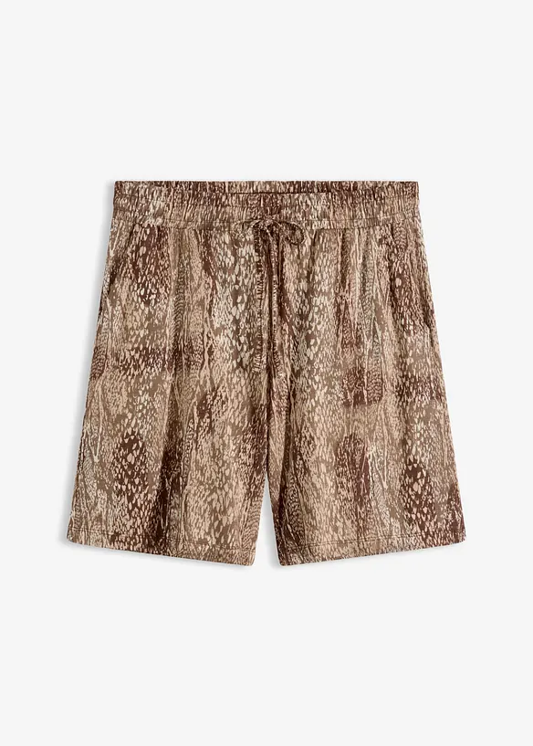 Jersey-Shorts aus softem Viskose-Mix in beige von vorne - bonprix Jersey-Shorts aus softem Viskose-Mix in beige von vorne - bonprix