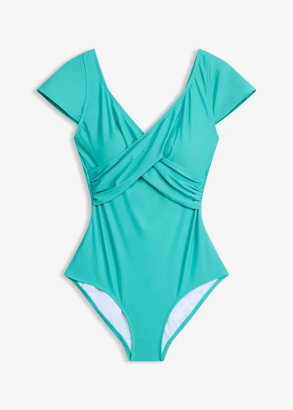 Light Shape-Badeanzug in blau von vorne - bonprix