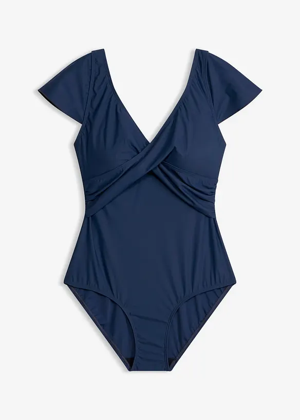 Light Shape-Badeanzug in blau von vorne - bonprix