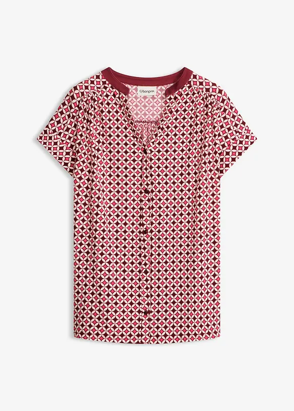 Shirtbluse bedruckt in rot von vorne - bonprix Shirtbluse bedruckt in rot von vorne - bonprix