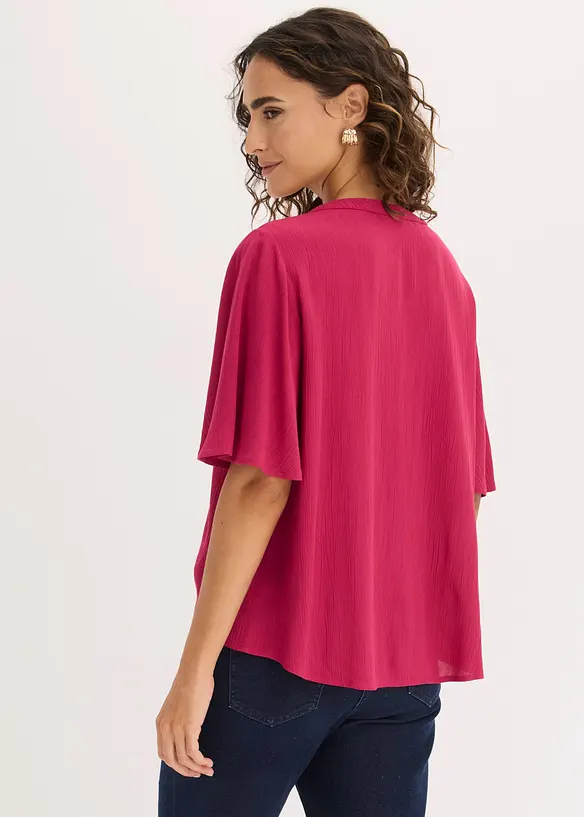 Tunikabluse aus fließender Viskose in pink von hinten (im Anschnitt) - bonprix Tunikabluse aus fließender Viskose in pink von hinten (im Anschnitt) - bonprix