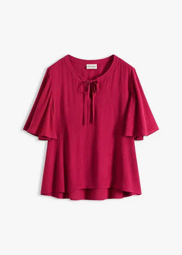 Tunikabluse aus fließender Viskose in pink von vorne - bonprix Tunikabluse aus fließender Viskose in pink von vorne - bonprix