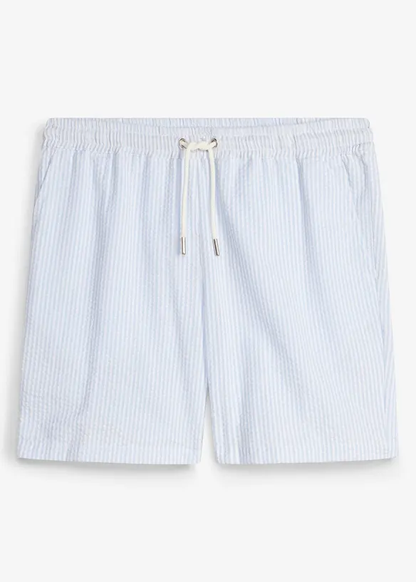 Schlupf-Shorts in Loose Fit in blau von vorne - bonprix