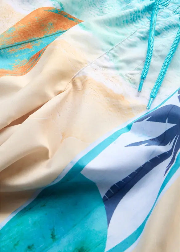 Badeshorts kurz in beige - bonprix