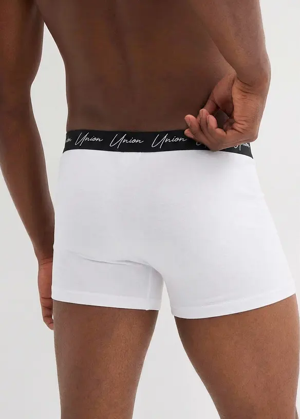 Boxershorts eng (5er Pack) in schwarz von hinten - bonprix