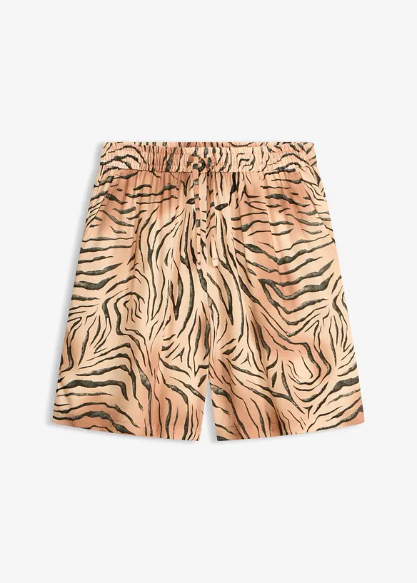Bermuda aus softem Viskose-Mix in beige von vorne - bonprix Bermuda aus softem Viskose-Mix in beige von vorne - bonprix