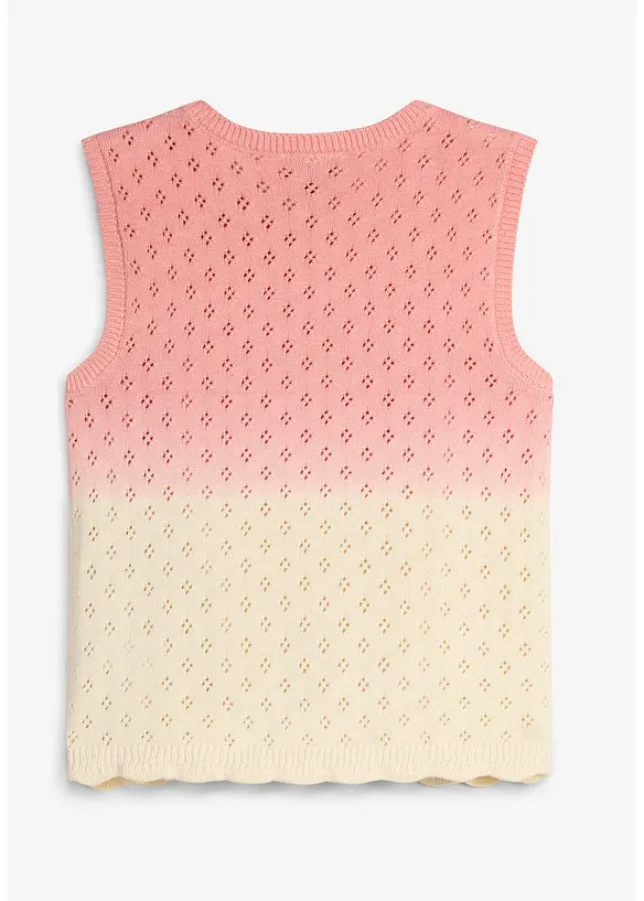 Stricktop mit Farbverlauf in rosa von hinten - bonprix