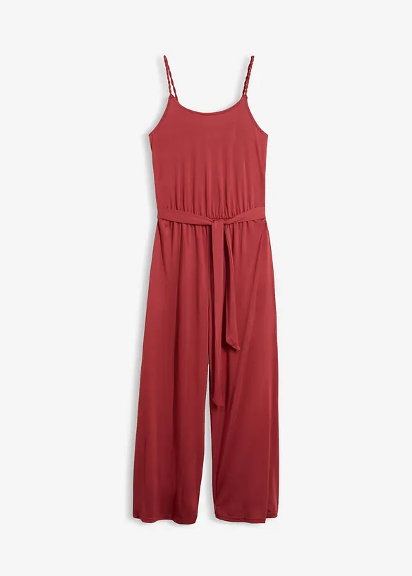 Overall aus softem Modal-Mix in rot von vorne - bonprix