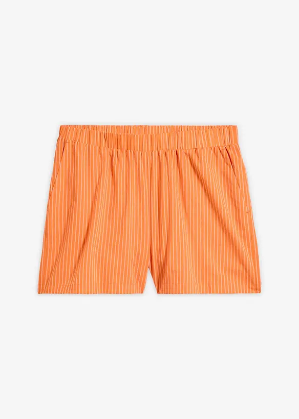 Schlupf-Shorts aus reiner Bio-Baumwolle in orange von vorne - bonprix Schlupf-Shorts aus reiner Bio-Baumwolle in orange von vorne - bonprix