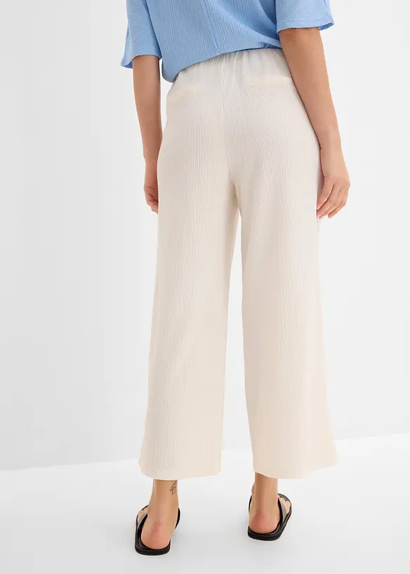 Culotte aus strukturiertem Material in weiß von hinten - bonprix Culotte aus strukturiertem Material in weiß von hinten - bonprix