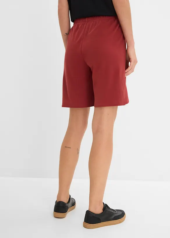 Schlupf-Bermuda aus softem Viskose-Mix in rot von hinten - bonprix Schlupf-Bermuda aus softem Viskose-Mix in rot von hinten - bonprix
