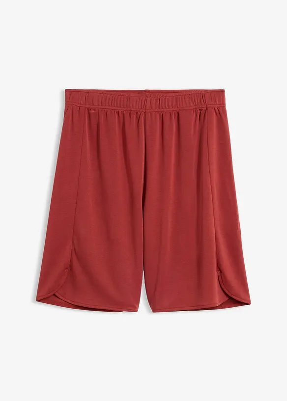 Schlupf-Bermuda aus softem Viskose-Mix in rot von vorne - bonprix Schlupf-Bermuda aus softem Viskose-Mix in rot von vorne - bonprix