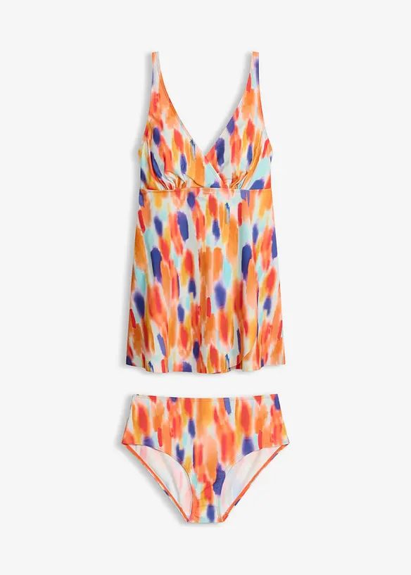 Long-Tankini schnelltrocknend (2-tlg.Set) in bunt von vorne - bonprix