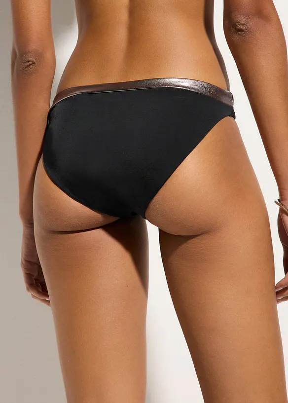 Bikinihose in schwarz von hinten - bonprix