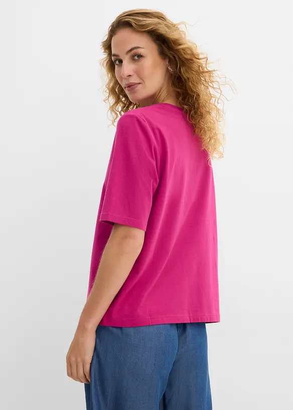 T-Shirt (8er Pack) in schwarz von hinten (im Anschnitt) - bonprix