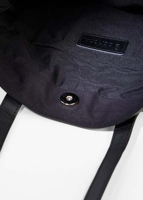 Makrameeshopper in schwarz geöffnet - bonprix