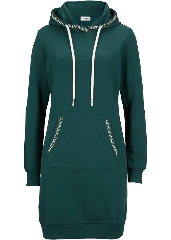 Sweatkleid in petrol von vorne - bonprix Sweatkleid in petrol von vorne - bonprix